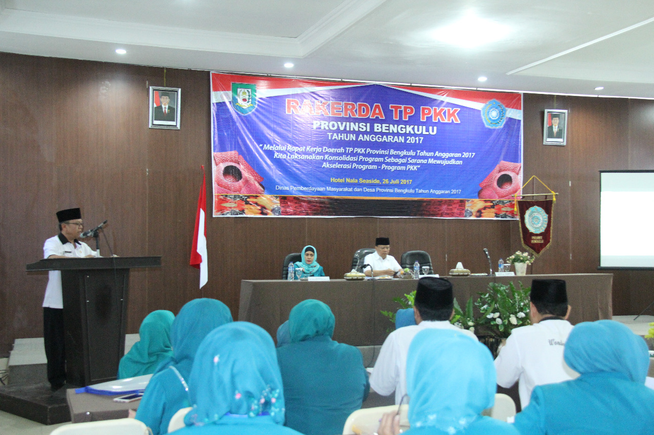 Rakerda TP PKK Provinsi Bengkulu 2017, Rabu (26/07).