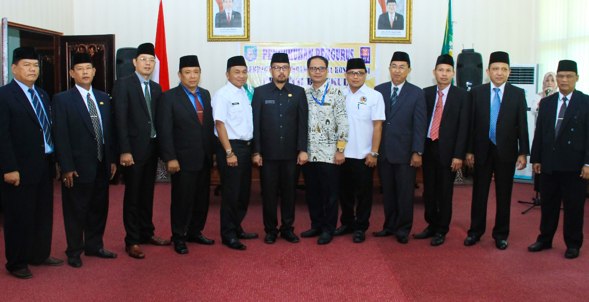 Pengukuhan Pengurus Lembaga Pengembangan Jasa Konstruksi (LPJK) Provinsi Bengkulu 