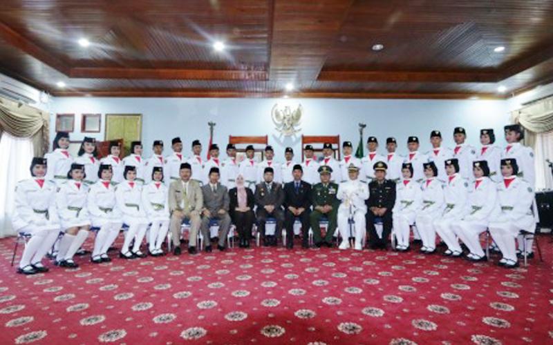 Pengukuhan 30 Anggota Paskibra Kota Bengkulu