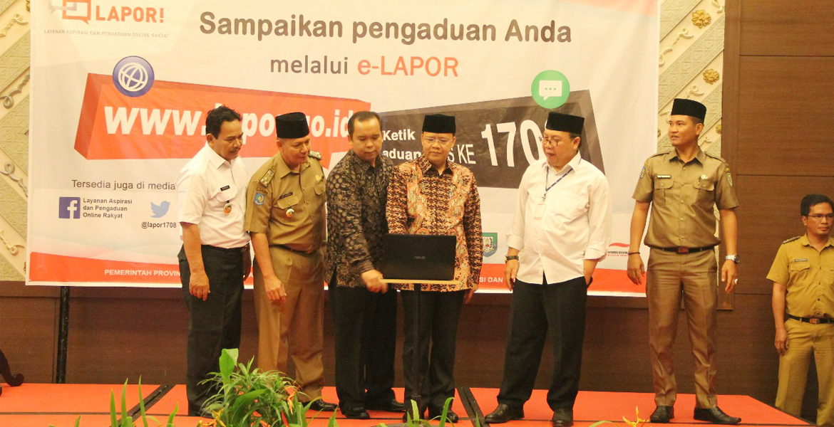 Launching E-Lapor SP4N, Selasa (17/10/2017)