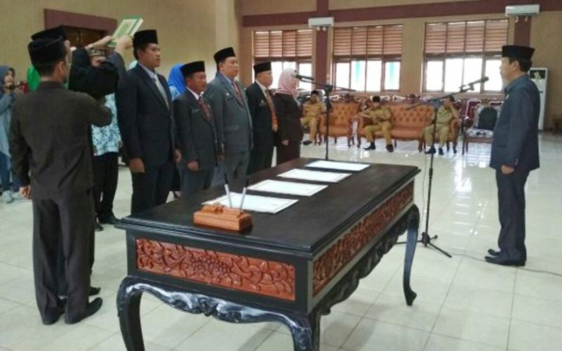 Pelantikan 9 Pejabat Eselon III dan IV Pemkot Bengkulu