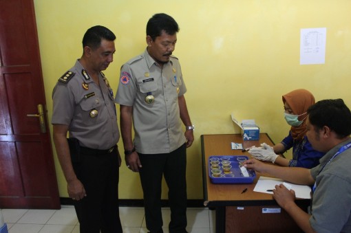 Photo Media Center Kominfo Kota Bengkulu Suasana Tes Urine 