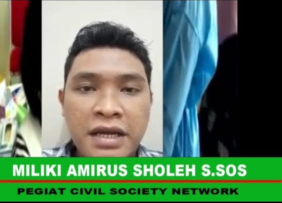 Miliki Amirus Sholeh SSos Pegiat Civil Society Network Jakarta