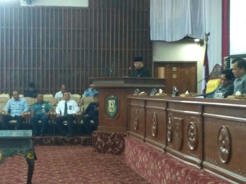 Plt Gubernur Bengkulu menyampaikan sambutan