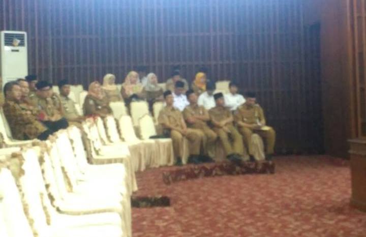 Jajaran OPD mengikuti rapat paripurna