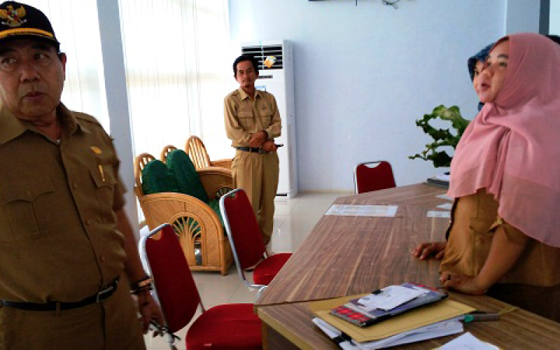 Sekda sidak pegawai dilingkungan pemkab Seluma