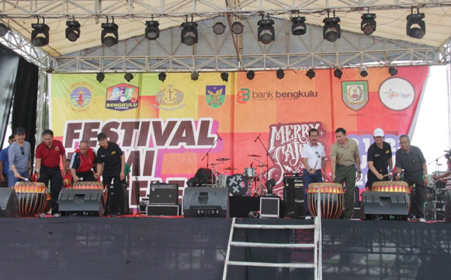 Pembukaan Festival Bumi Rafflesia, Jumat (21/07/2017).