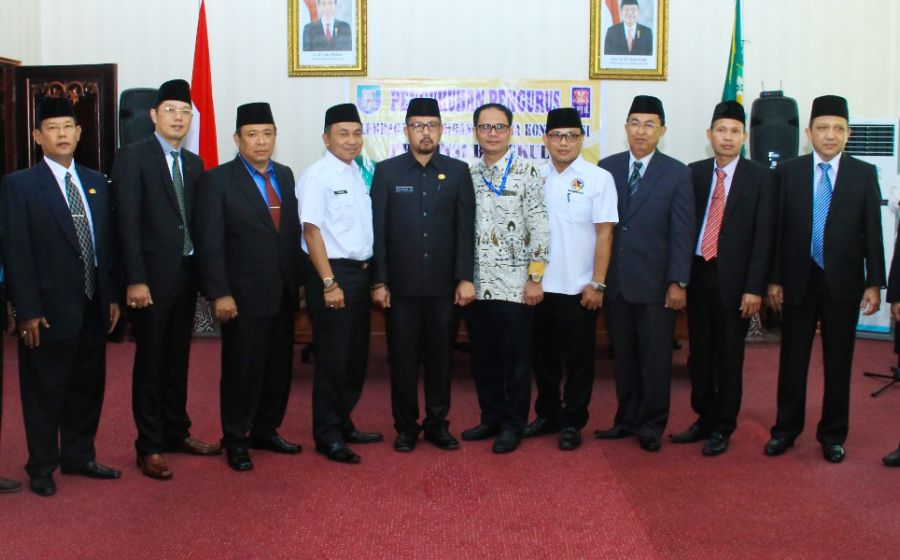 Pengukuhan Pengurus Lembaga Pengembangan Jasa Konstruksi (LPJK) Provinsi Bengkulu 