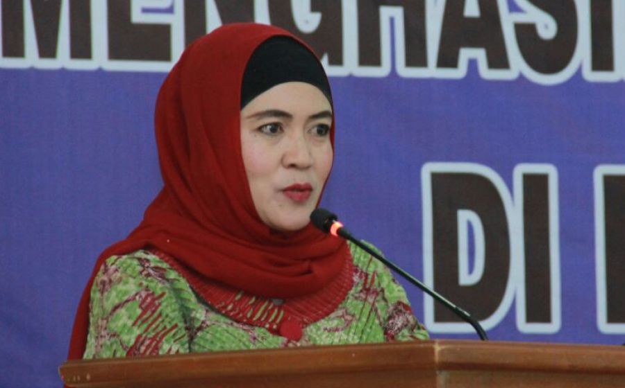 Wakil ketua Tim Penggerak PKK Province Bengkulu Derta Wahyulin 