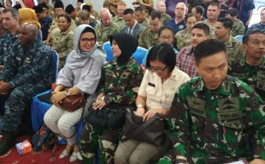 Walikota Bengkulu Helmi Hasan Senin (25/09/2017) kedatangan United States Army (Tentara Amerika)