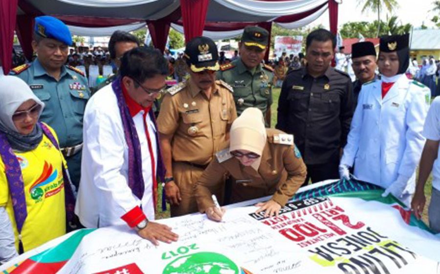  BENGKULU TENGAH -  Program Kirab Pemuda Nusantara (KPN) akhirnya melintasi Provinsi Bengkulu