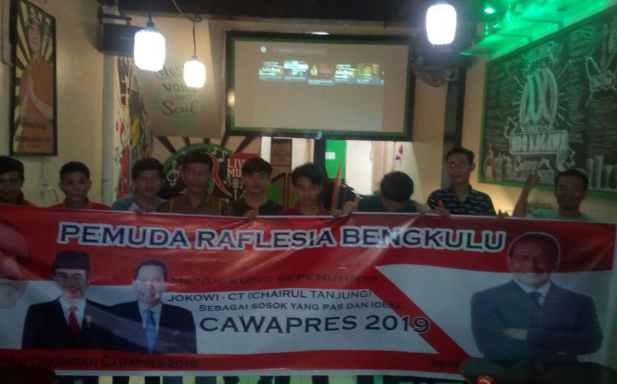 Beberapa Pemuda Raflesia Dukung CT jadi Cawapres Dampingi Jokowi 