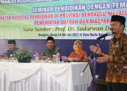 Pelantikan Pengurus Musyawarah Kerja Kepala Sekolah (MKKS) Provinsi Bengkulu